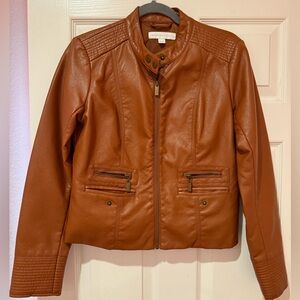 Women’s motorcycle faux leather jacket